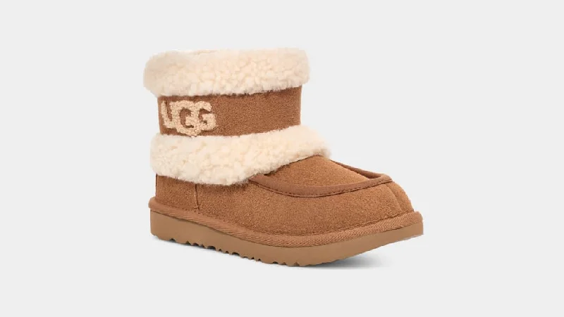 Durable boots for trekking in snowstorms -Ultra Mini Fluff Uggs