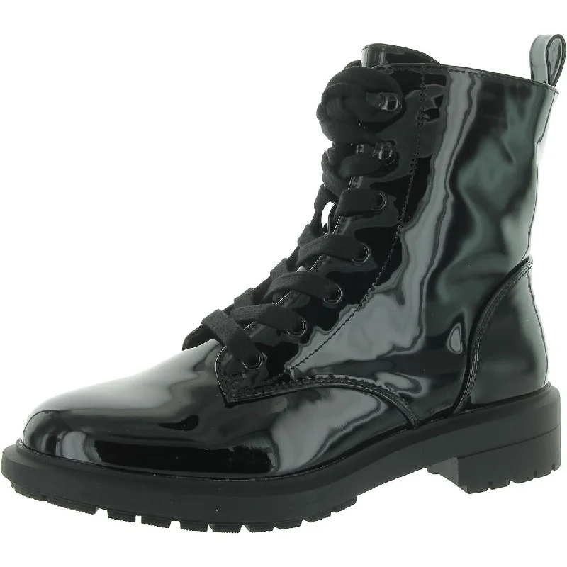 Best work boots for comfort -On 34th Womens Terissa Zip Up Lug Sole Combat & Lace-Up Boots