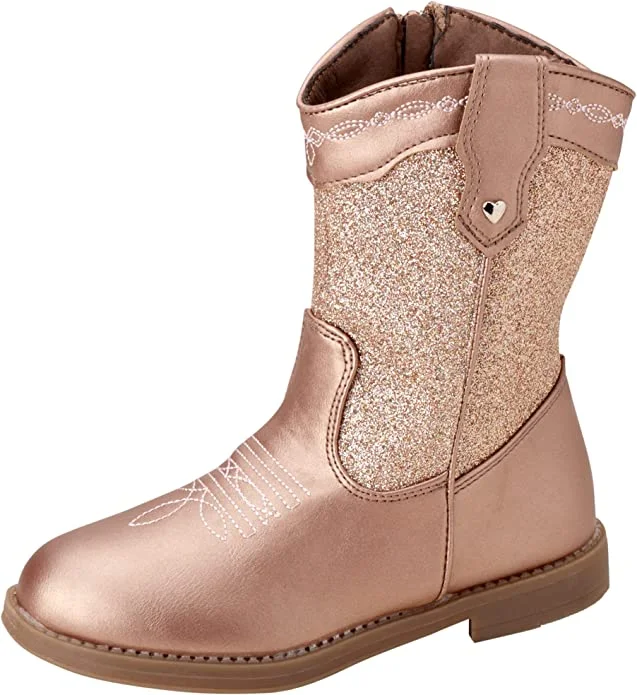 Fashionable hiking boots for women -Rose Gold Boots