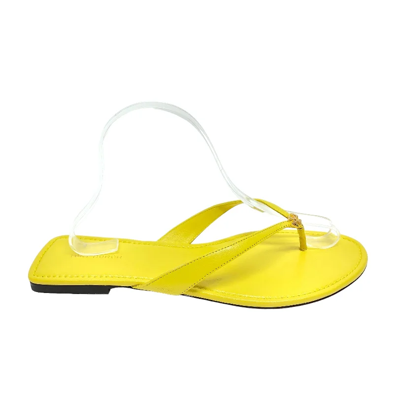 sandals with eco-friendly uppers -Sandals Designer By Tory Burch In Yellow, Size: 10