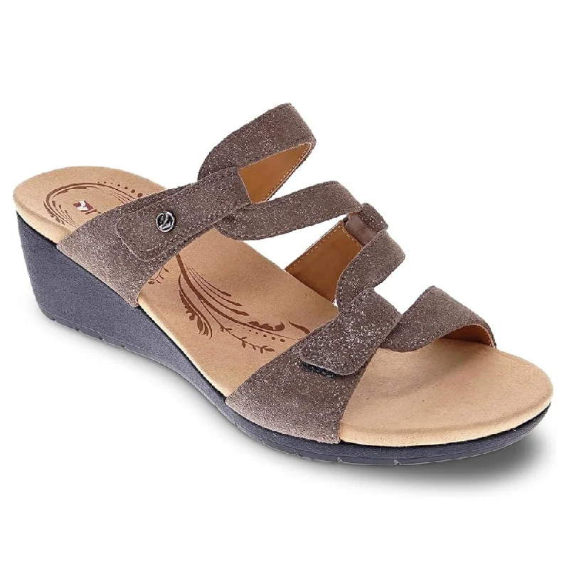 Revere Sofia Rusty Metallic Wedge Sandal (Women's)