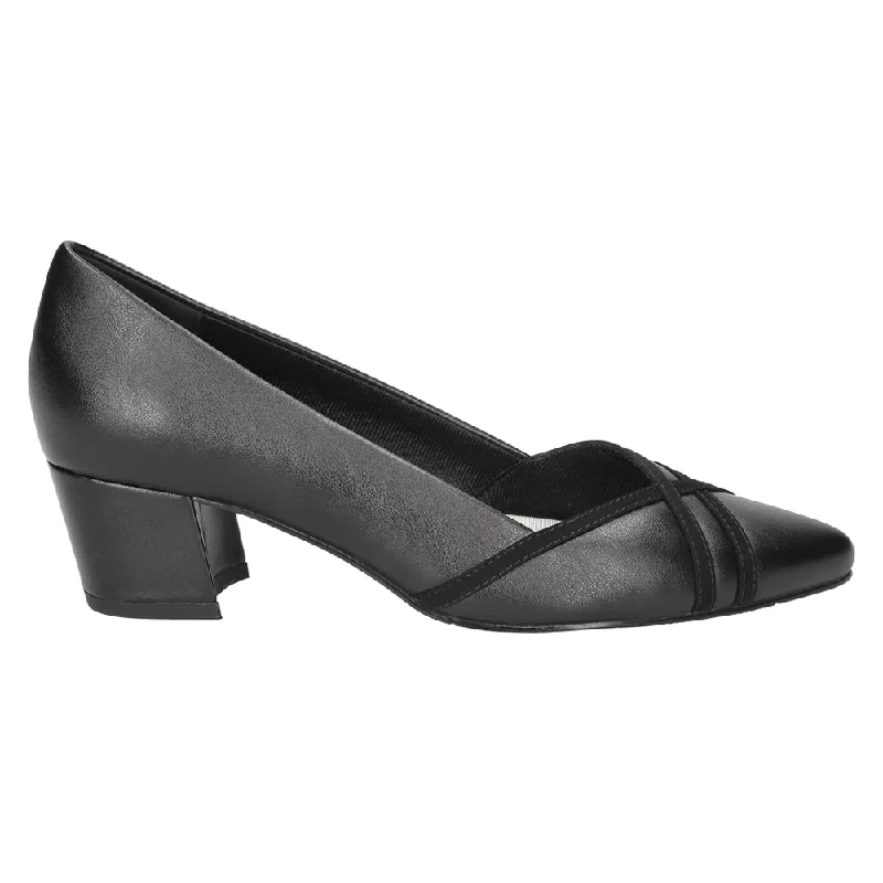 high heels for black-tie formal events -Lotus Pointed Toe Pumps