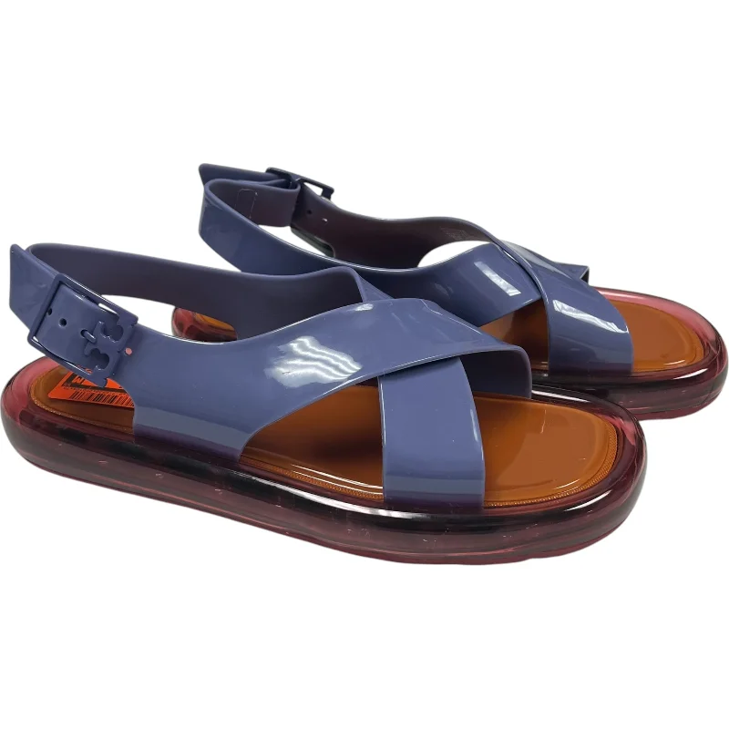 sandals for long-distance walking -Sandals Designer By Tory Burch In Orange & Purple, Size: 9