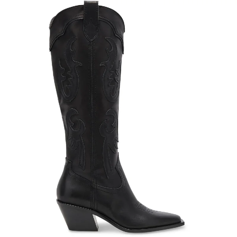 Best snow boots for urban environments -Dolce Vita Womens Samsin Block Heel Cowboy, Western Boots