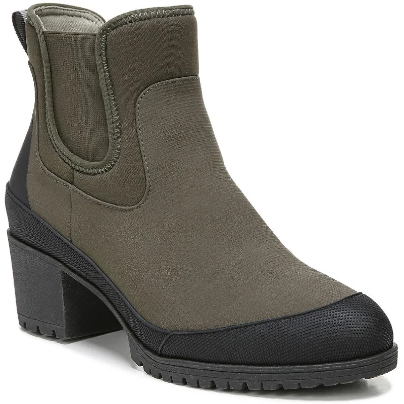 Snow boots with extra warmth for cold weather -Dr. Scholl's Shoes Womens Line Em Up Pull On Almond Toe Chelsea Boots