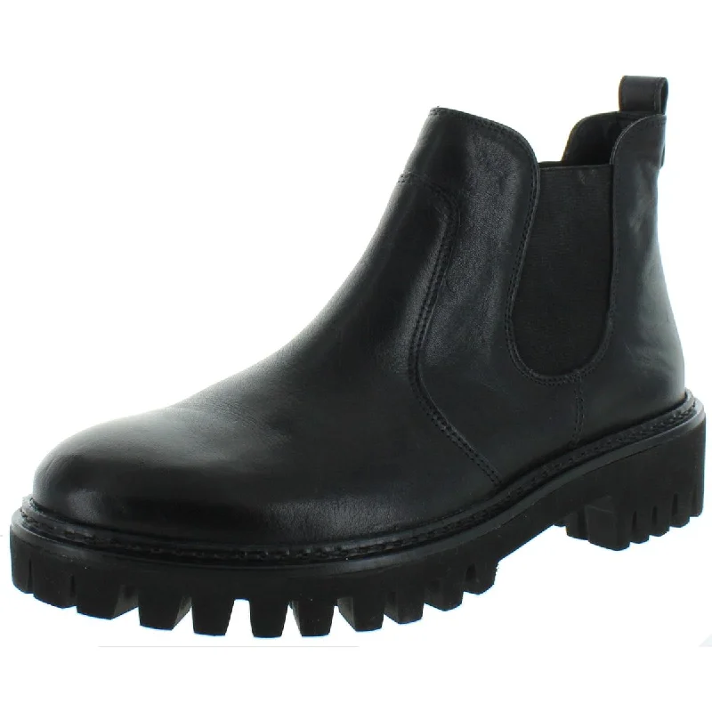 Comfortable boots for snowy urban streets -Paul Green Womens Leather Pull On Chelsea Boots