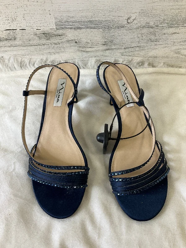 high heels for turning heads at events -Shoes Heels Kitten By Nina In Blue, Size: 8