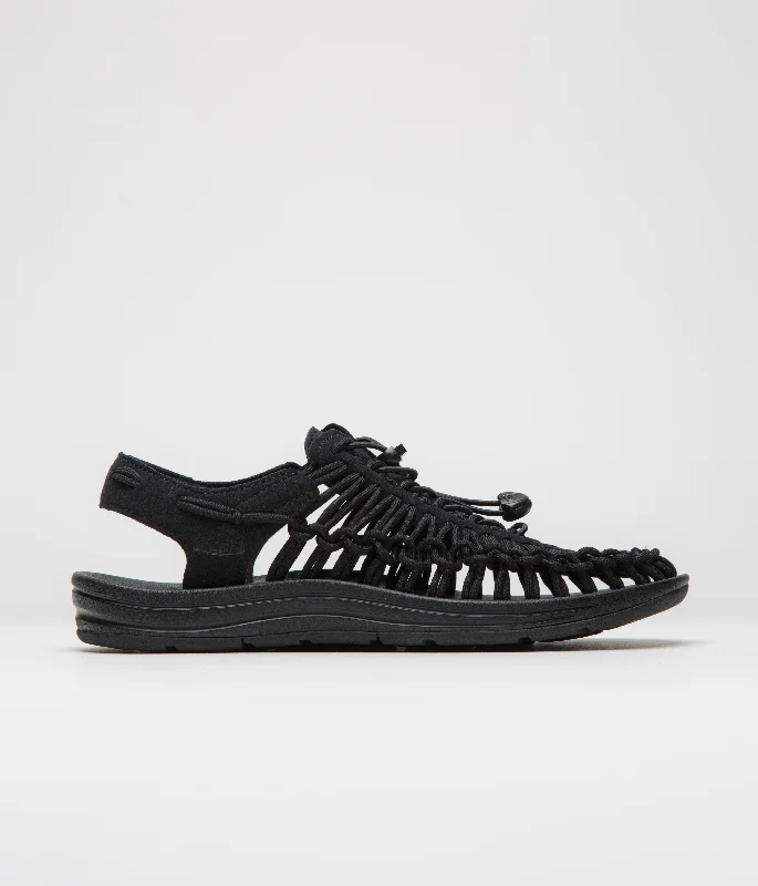 sandals for hot weather outings -Keen Uneek Sandals - Black / Black