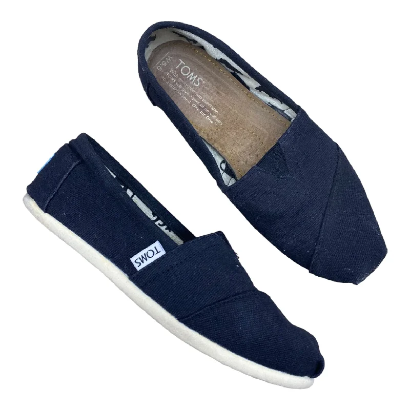 fashionable black flats-Shoes Flats By Toms  Size: 5.5