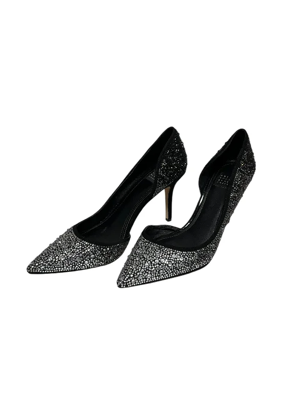 high heels for luxurious events and galas -Shoes Heels Stiletto By White House Black Market In Black & Silver, Size: 6.5