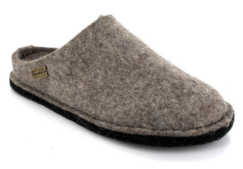 Slippers for weekend rest-HAFLINGER® Felt Slippers with Arch Support Flair Soft, turf