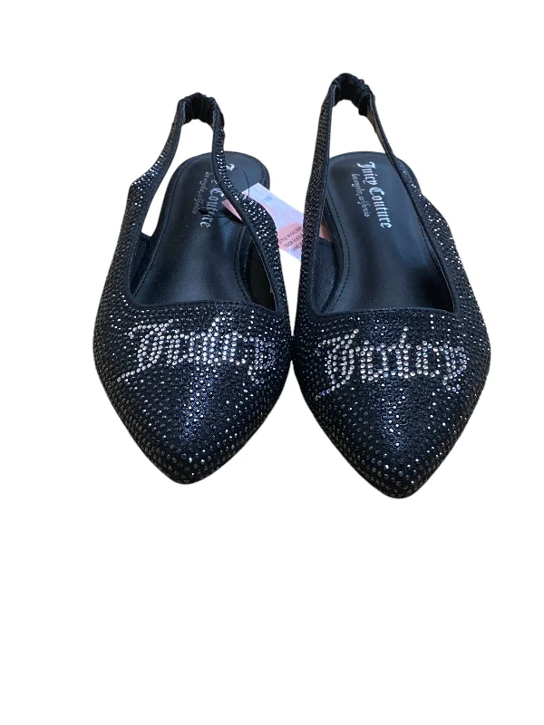 plush velvet flats-Shoes Flats By Juicy Couture In Black, Size: 7.5