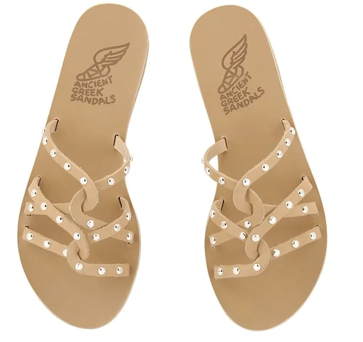 sandals with sturdy straps -Ancient Greek Sandals Revekka Rivets