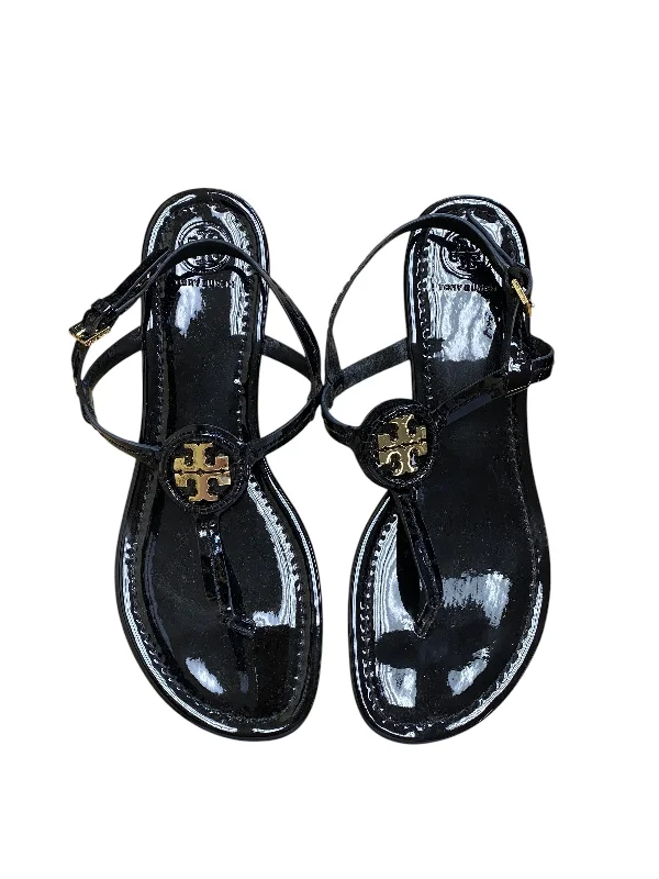 sandals for warm weather vacations -Sandals Designer By Tory Burch In Black, Size: 9