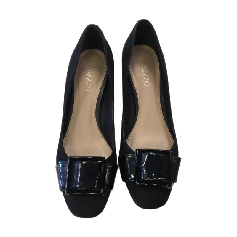 high heels for pairing with corporate attire -Shoes Heels Block By Clothes Mentor In Black, Size: 6.5