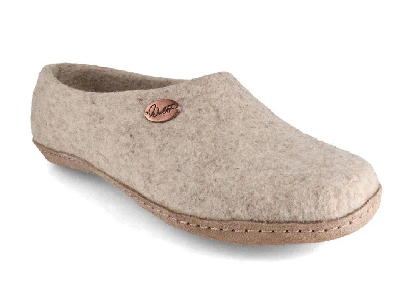 Slippers for morning routines-WoolFit® Felt Slippers with Insoles Classic closed-heel